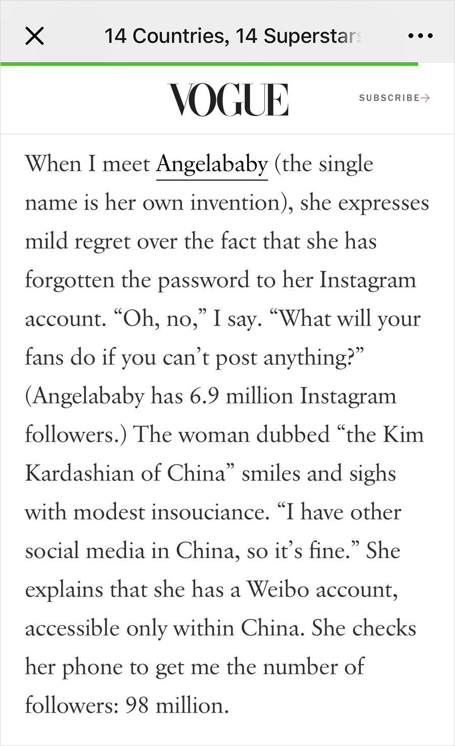 VOGUE杂志对中国是不是有什么误解? VOGUE杂志对中国是不是有什么误解?