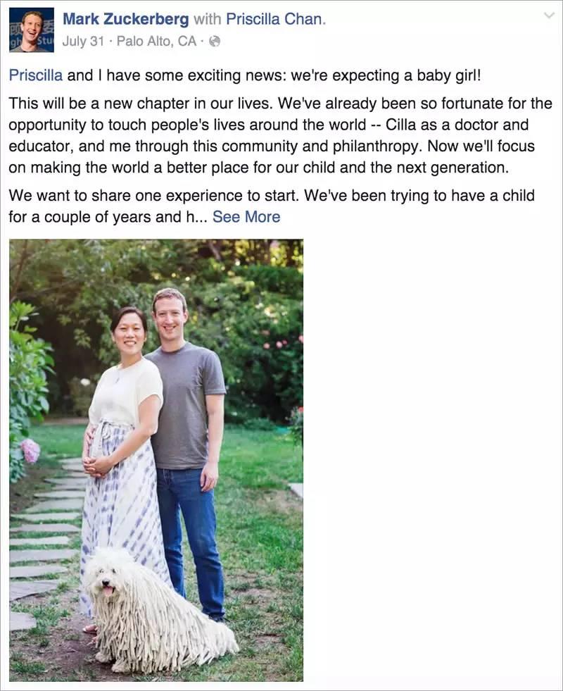 扎克伯格,一个父亲,和他连接世界的梦想 扎克伯格,一个父亲,和他连接世界的梦想