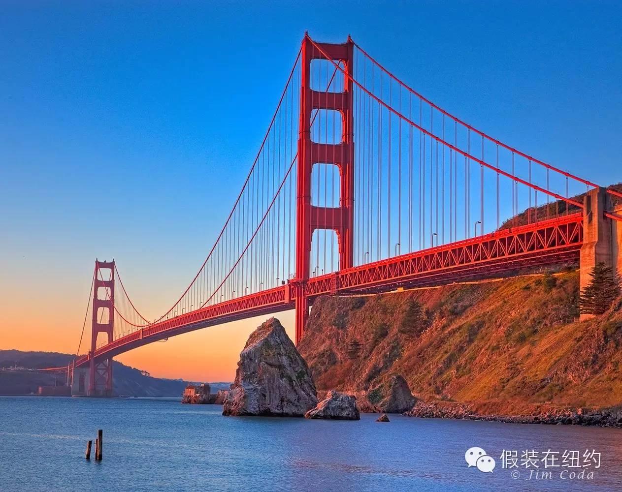 这个黄色的怪物,就是金门大桥的安全保障 这个黄色的怪物,就是金门大桥的安全保障