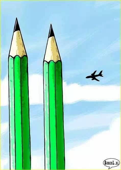 在他们的战友被屠杀以后,更多的漫画家拿起了武器 在他们的战友被屠杀以后,更多的漫画家拿起了武器