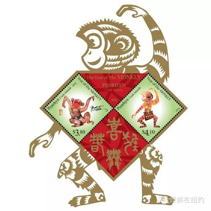 中国猴年已经被全世界的邮票设计师玩坏了 中国猴年已经被全世界的邮票设计师玩坏了