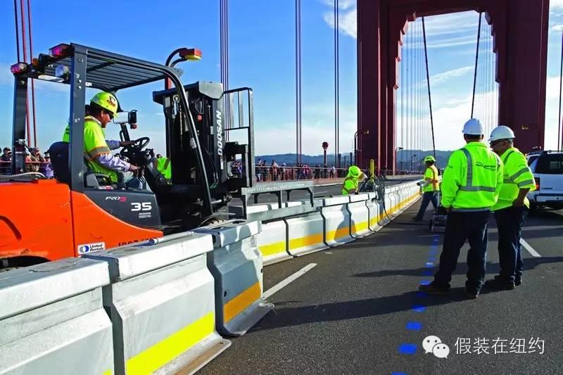 这个黄色的怪物,就是金门大桥的安全保障 这个黄色的怪物,就是金门大桥的安全保障