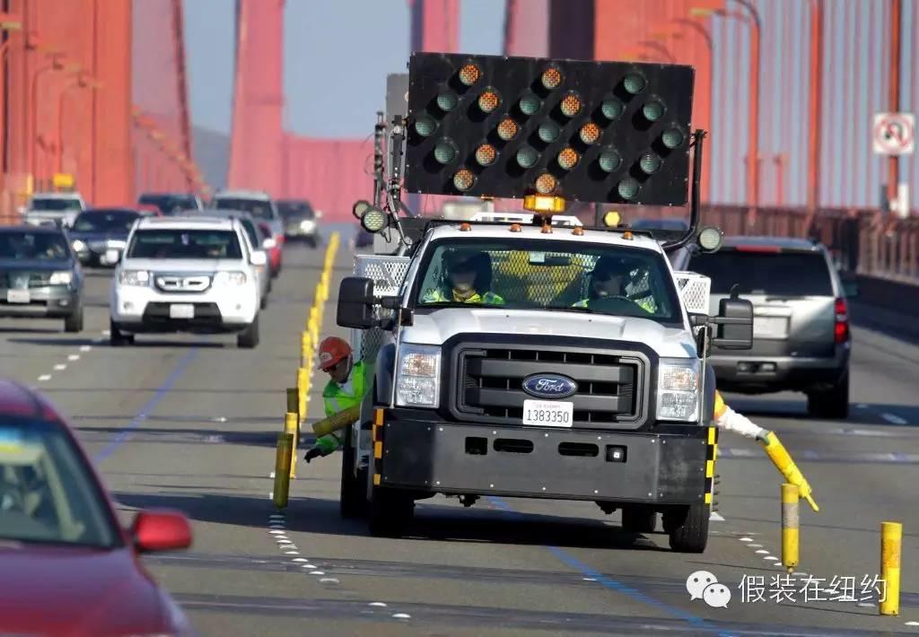 这个黄色的怪物,就是金门大桥的安全保障 这个黄色的怪物,就是金门大桥的安全保障