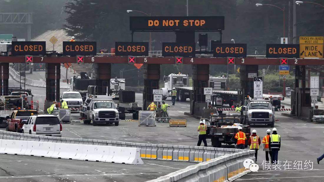 这个黄色的怪物,就是金门大桥的安全保障 这个黄色的怪物,就是金门大桥的安全保障