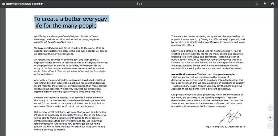 宜家创始人去世了,他告诉我的一个道理 宜家创始人去世了,他告诉我的一个道理