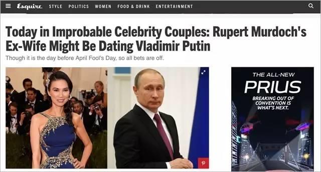 普京邓文迪八卦后面的另一种可能性 普京邓文迪八卦后面的另一种可能性