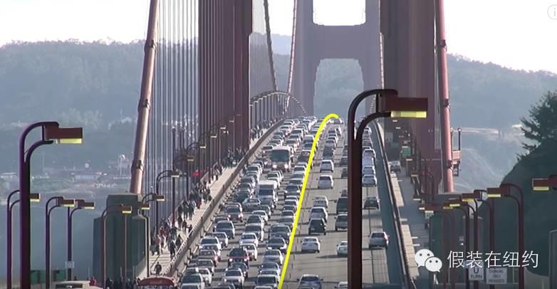 这个黄色的怪物,就是金门大桥的安全保障 这个黄色的怪物,就是金门大桥的安全保障