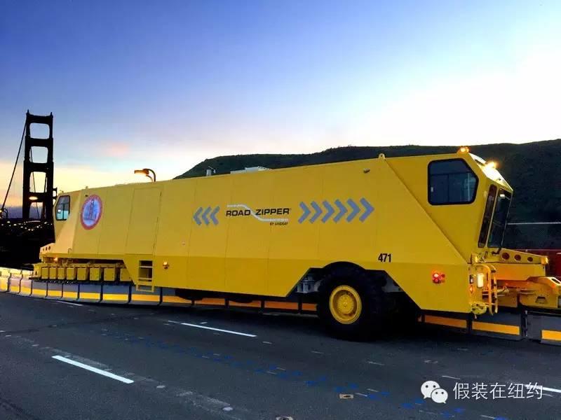 这个黄色的怪物,就是金门大桥的安全保障 这个黄色的怪物,就是金门大桥的安全保障